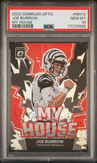 2022 Panini Donruss Optic Joe Burrow My House #Mh12 card image