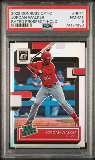 2022 Panini Donruss Optic Jordan Walker Rated Prospect Holo #RP-14 card image
