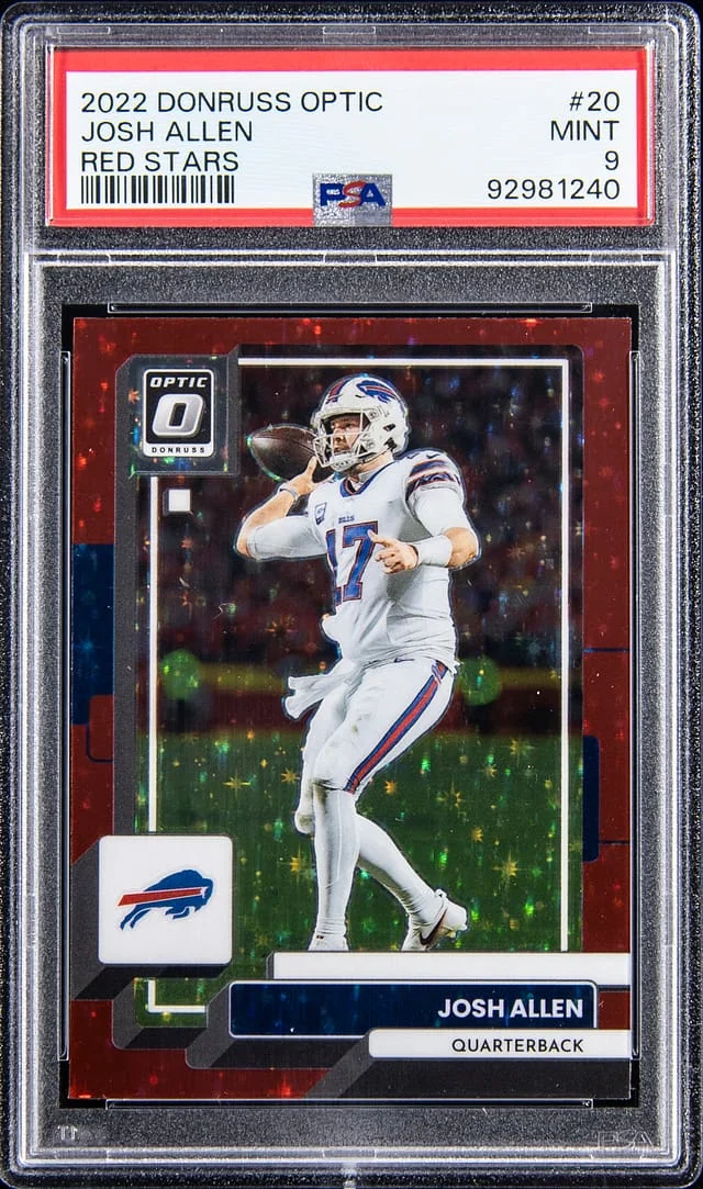 2022 Panini Donruss Optic Josh Allen Red Stars #20 card image