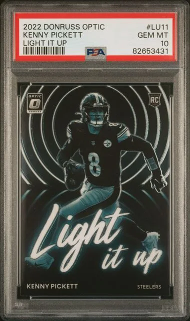 2022 Panini Donruss Optic Kenny Pickett Light It Up #LU-11 card image