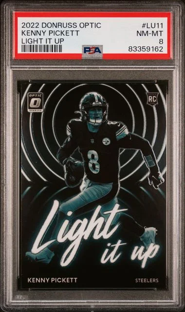 2022 Panini Donruss Optic Kenny Pickett Light It Up #LU11 card image