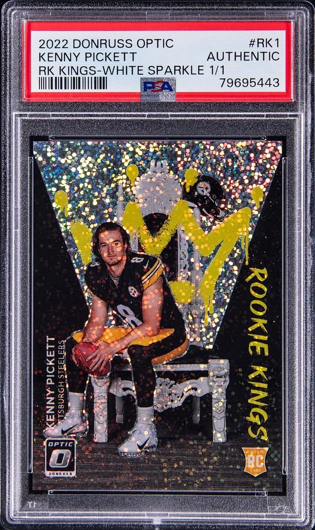 2022 Panini Donruss Optic Kenny Pickett Kings White Sparkle #RK-1 card image