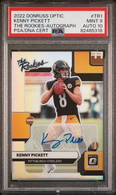 2022 Panini Donruss Optic Kenny Pickett The Rookies Autograph #TR1 card image