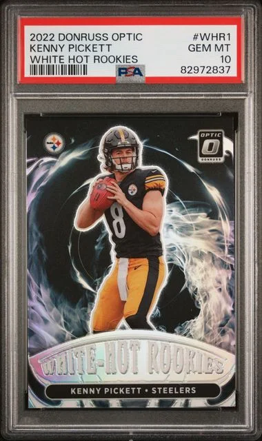 2022 Panini Donruss Optic Kenny Pickett White Hot Rookies #Whr1 card image