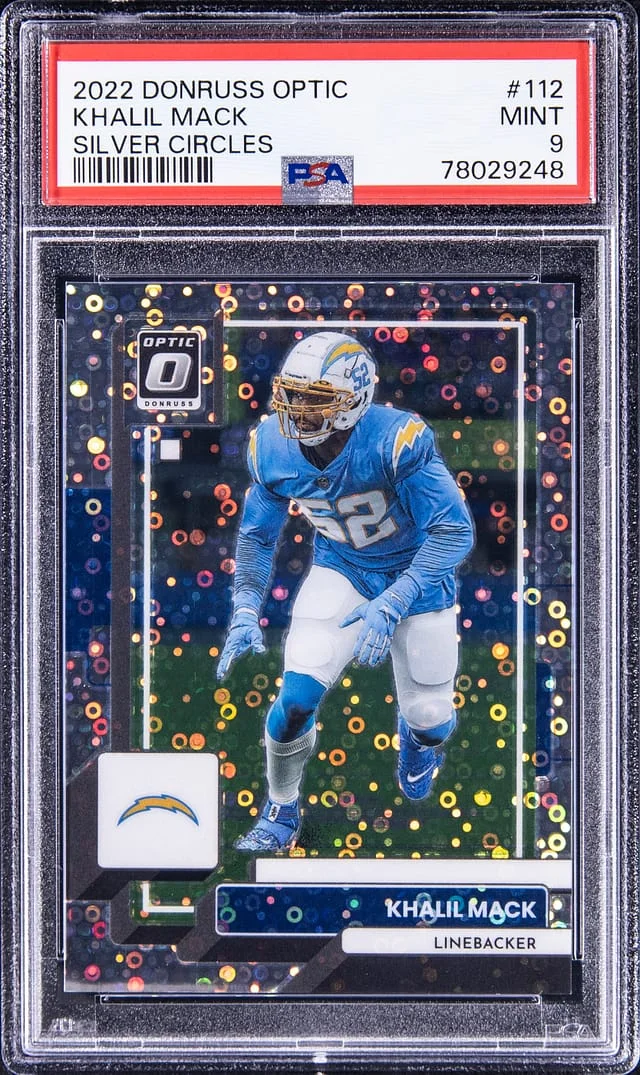 2022 Panini Donruss Optic Khalil Mack Silver Circles #112 card image