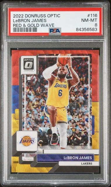 2022 Panini Donruss Optic LeBron James Purple #116 card image