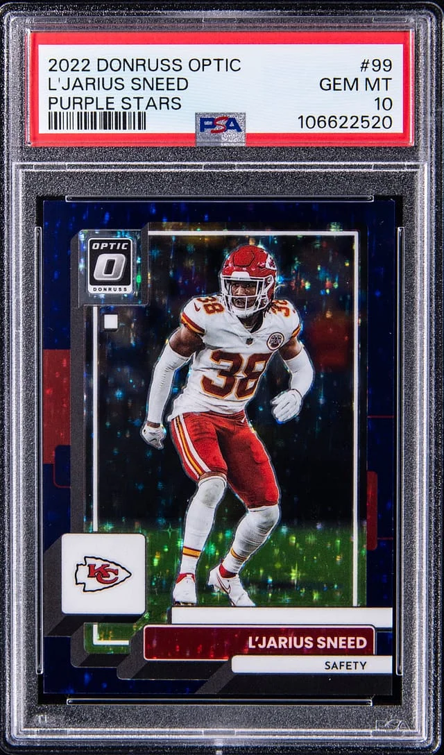2022 Panini Donruss Optic L'Jarius Sneed Purple Stars #99 card image