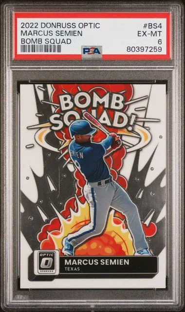 2022 Panini Donruss Optic Marcus Semien Bomb Squad #BS4 card image