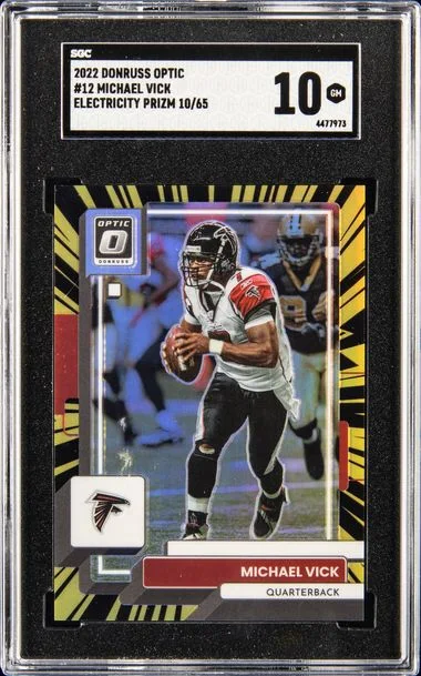 2022 Panini Donruss Optic Michael Vick Electricity #12 card image