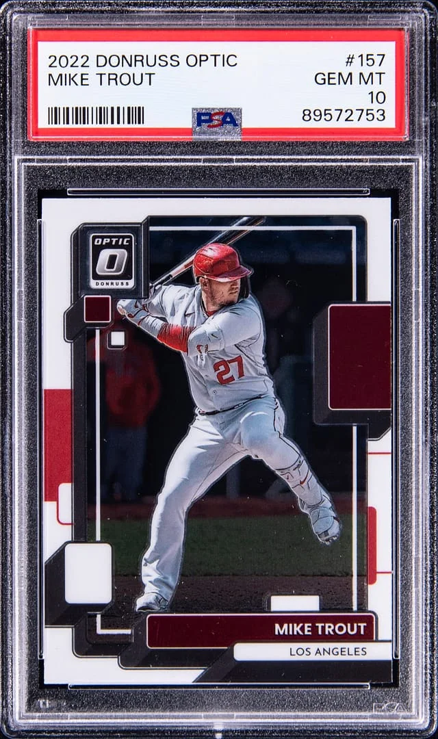 2022 Panini Donruss Optic Mike Trout #167 card image