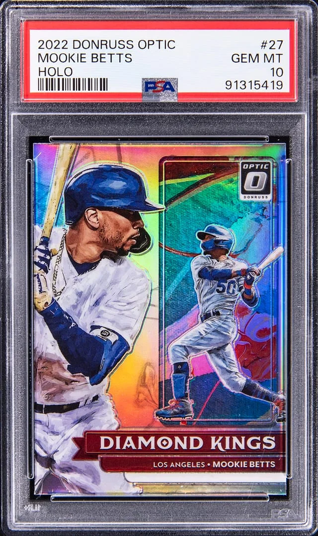 2022 Panini Donruss Optic Mookie Betts Holo #27 card image