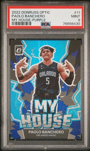 2022 Panini Donruss Optic Paolo Banchero My House Purple #11 card image