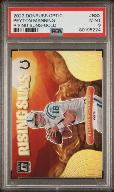 2022 Panini Donruss Optic Peyton Manning Rising Suns #RS2 card image