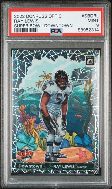 2022 Panini Donruss Optic Ray Lewis Super Bowl Downtown #SBD-RL card image