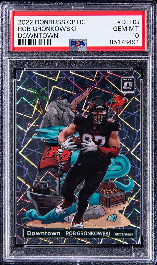 2022 Panini Donruss Optic Rob Gronkowski Downtown #DT-RG card image