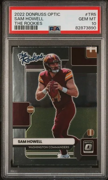 2022 Panini Donruss Optic Sam Howell The Rookies #TR5 card image