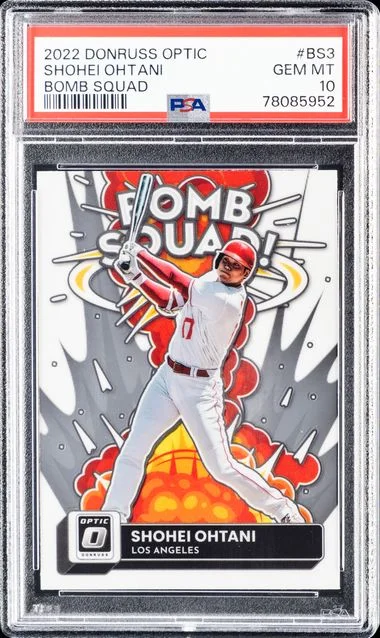 2022 Panini Donruss Optic Shohei Ohtani Bomb Squad #BS3 card image