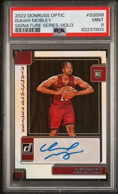 2022 Panini Donruss Optic Signature Series Holo Ssism Isaiah Mobley #no-number card image
