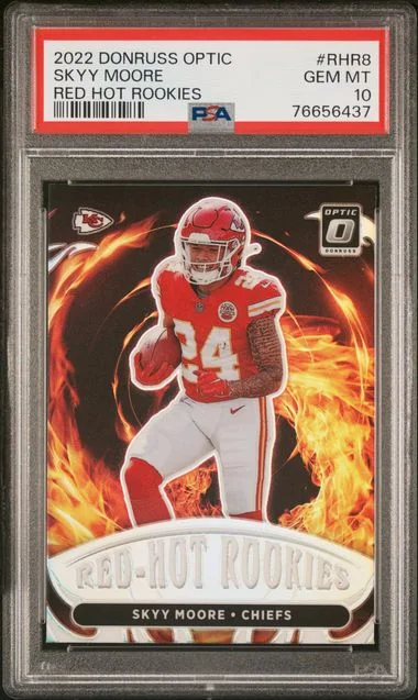 2022 Panini Donruss Optic Skyy Moore Red Hot Rookies #RHR8 card image
