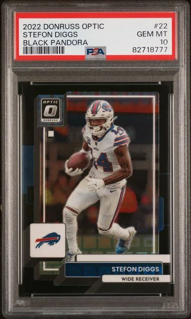 2022 Panini Donruss Optic Stefon Diggs Black Pandora #22 card image