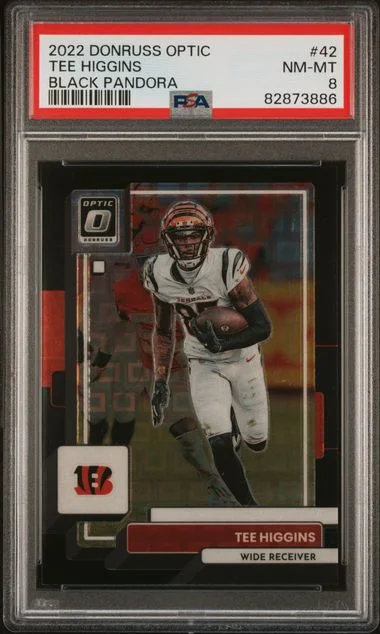 2022 Panini Donruss Optic Tee Higgins Black Pandora #42 card image