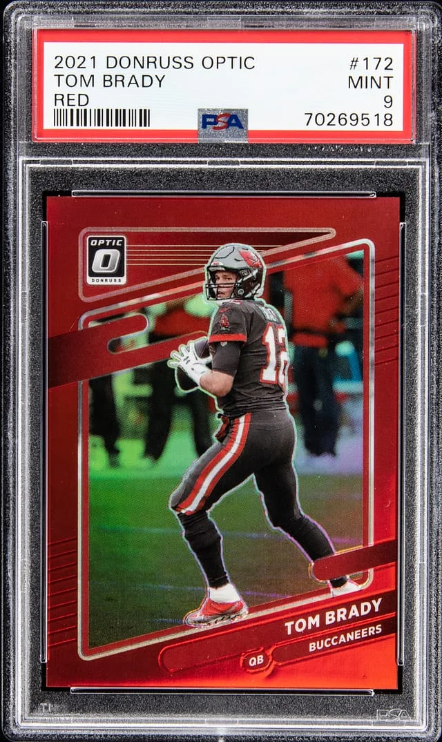 2022 Panini Donruss Optic Tom Brady Red #172 card image