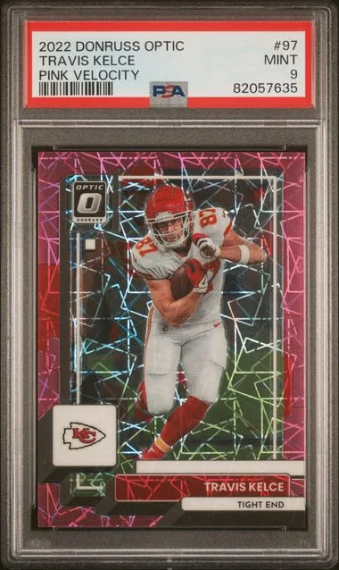 2022 Panini Donruss Optic Travis Kelce Rocket #97 card image