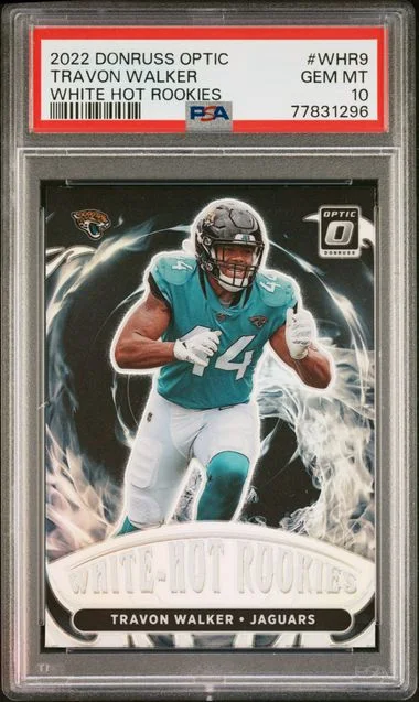 2022 Panini Donruss Optic Travon Walker White Hot Rookies #WHR9 card image
