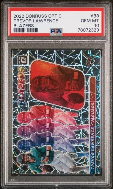 2022 Panini Donruss Optic Trevor Lawrence Blazers #B8 card image