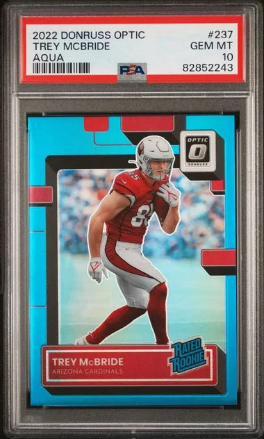 2022 Panini Donruss Optic Trey Mcbride Aqua #237 card image
