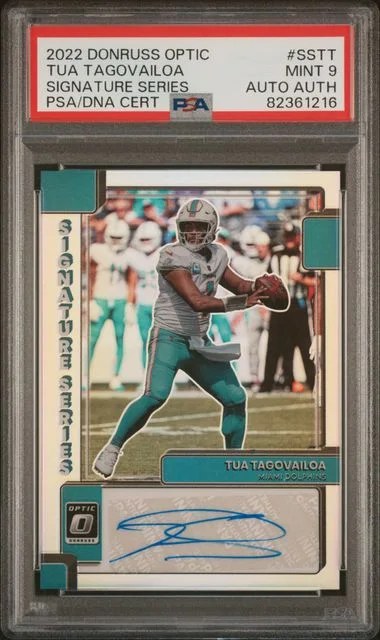 2022 Panini Donruss Optic Tua Tagovailoa Signature Series #SSTT card image