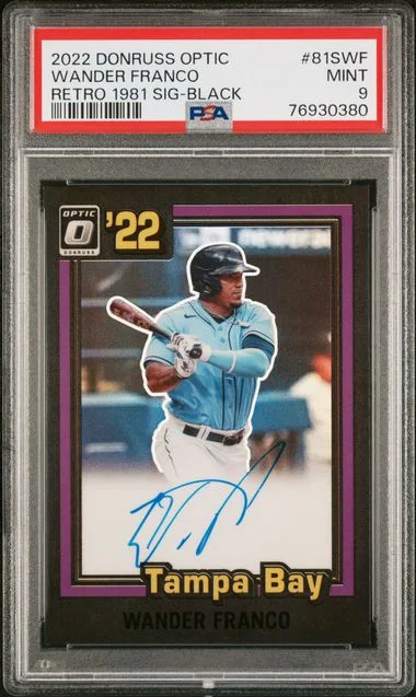 2022 Panini Donruss Optic Wander Franco Retro 1981 Signatures #81SWF card image