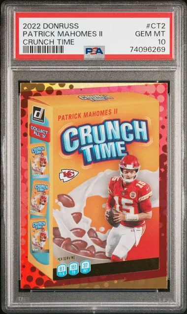 2022 Panini Donruss Patrick Mahomes II Crunch Time #CT-2 card image
