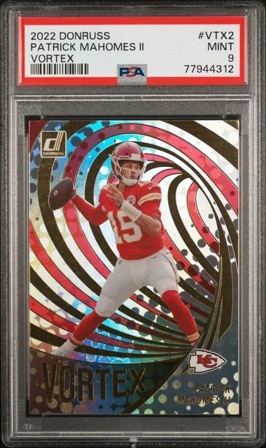 2022 Panini Donruss Patrick Mahomes II Vortex #VTX2 card image