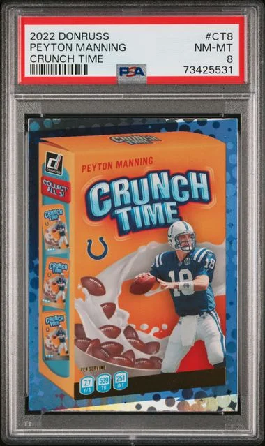 2022 Panini Donruss Peyton Manning Crunch Time #CT-8 card image