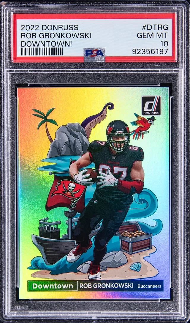 2022 Panini Donruss Rob Gronkowski Downtown #DTRG card image