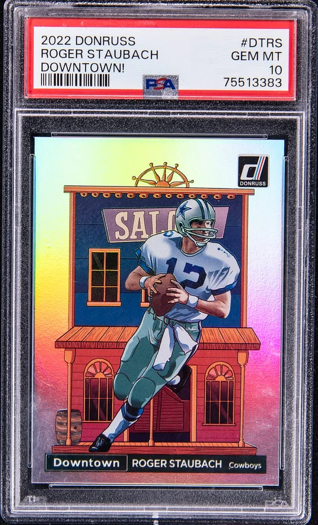 2022 Panini Donruss Roger Staubach Downtown! #DT-RS card image