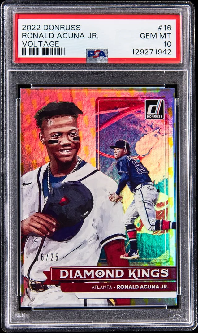 2022 Panini Donruss Ronald Acuna Jr. Voltage #16 card image