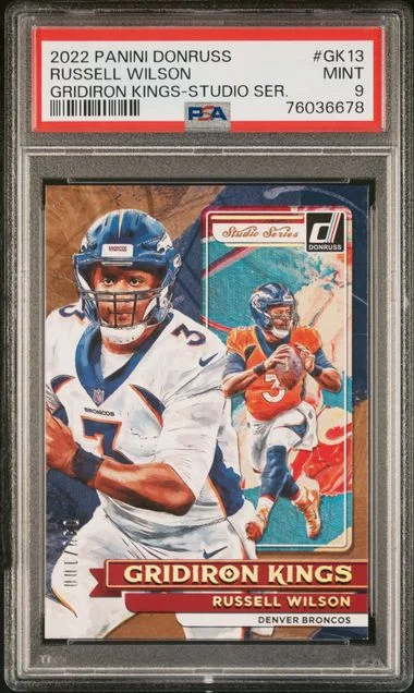 2022 Panini Donruss Russell Wilson Gridiron Kings Studio Series #Gk13 card image