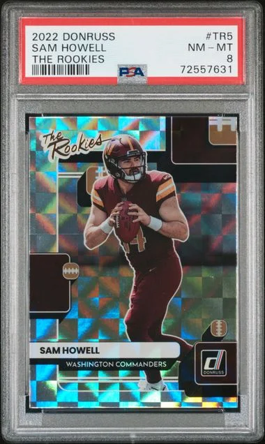 2022 Panini Donruss Sam Howell The Rookies #TR-5 card image