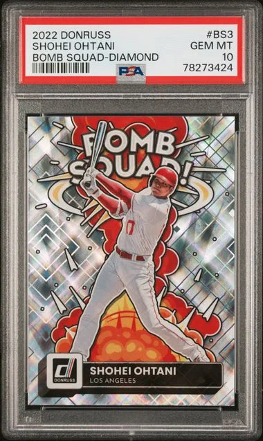 2022 Panini Donruss Shohei Ohtani Bomb Squad Diamond #BS3 card image
