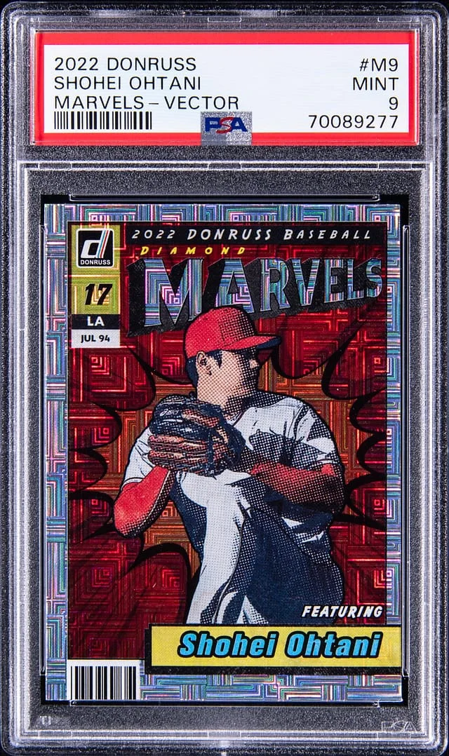 2022 Panini Donruss Shohei Ohtani Marvels Vector #M-9 card image