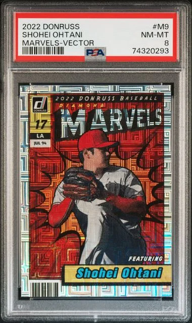 2022 Panini Donruss Shohei Ohtani Marvels Vector #M9 card image