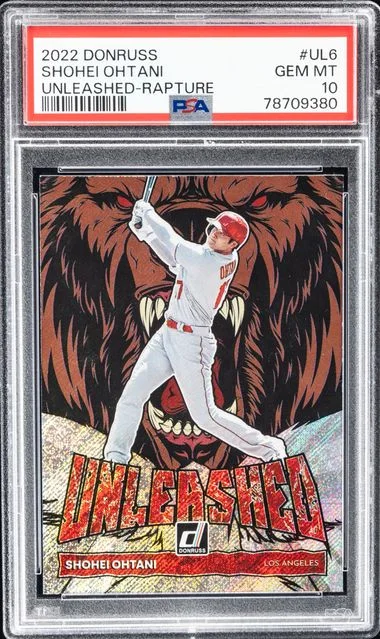 2022 Panini Donruss Shohei Ohtani Unleashed Rapture #UL6 card image