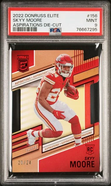 2022 Panini Donruss Skyy Moore Elite Aspirations Die-Cut #156 card image