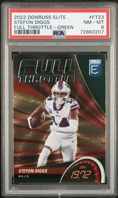 2022 Panini Donruss Stefon Diggs Elite Full Throttle Green #FT23 card image
