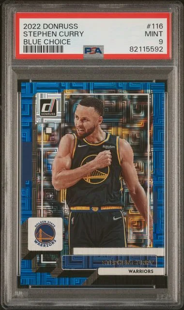 2022 Panini Donruss Stephen Curry Blue Choice #116 card image