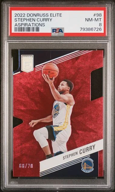 2022 Panini Donruss Stephen Curry Elite Aspirations #98 card image