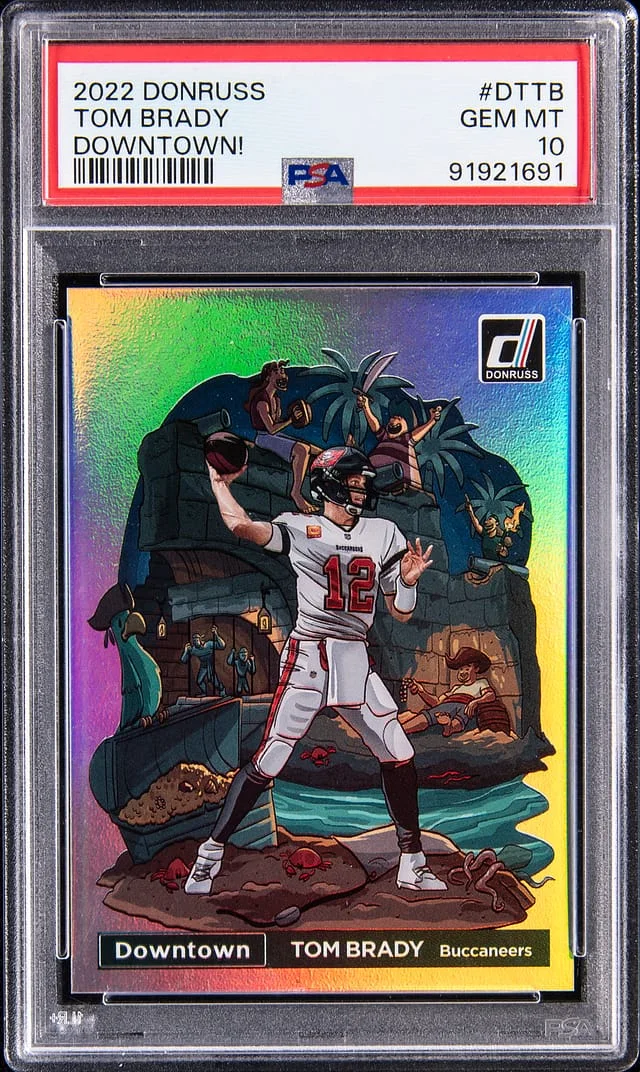2022 Panini Donruss Tom Brady Downtown! #DT-TB card image