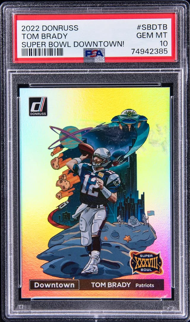 2022 Panini Donruss Tom Brady Super Bowl Downtown! #SBD-TB card image